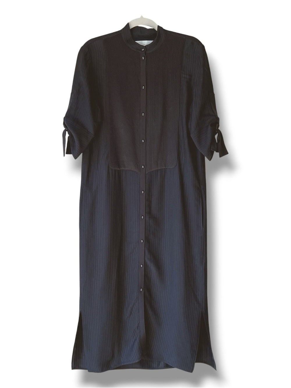 Victoria Victoria Beckham Black Shirt Dress Midi Length Size 6